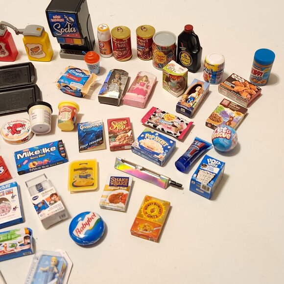 LARGE zuru Mini Brands Mini Toy Lot of 68 Mini Foods 4 Gold - Picture 2 of 5